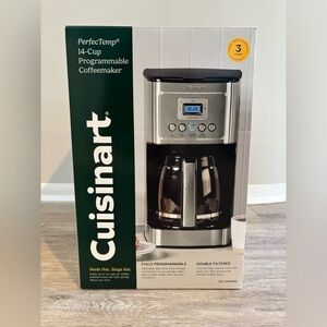 Cuisinart Silver and Black Coffee Maker